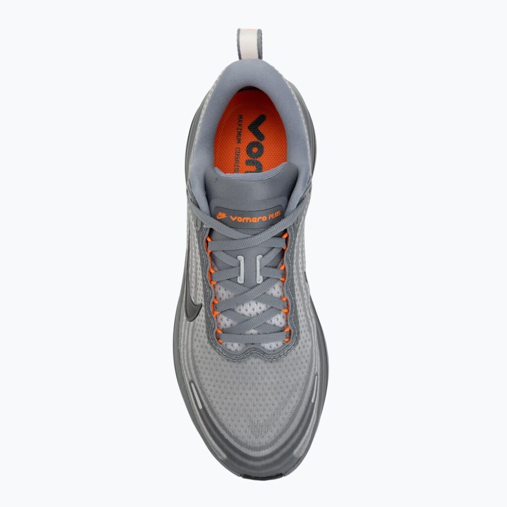 Кроссовки для бега Nike Vomero Plus cool grey/safety orange/black