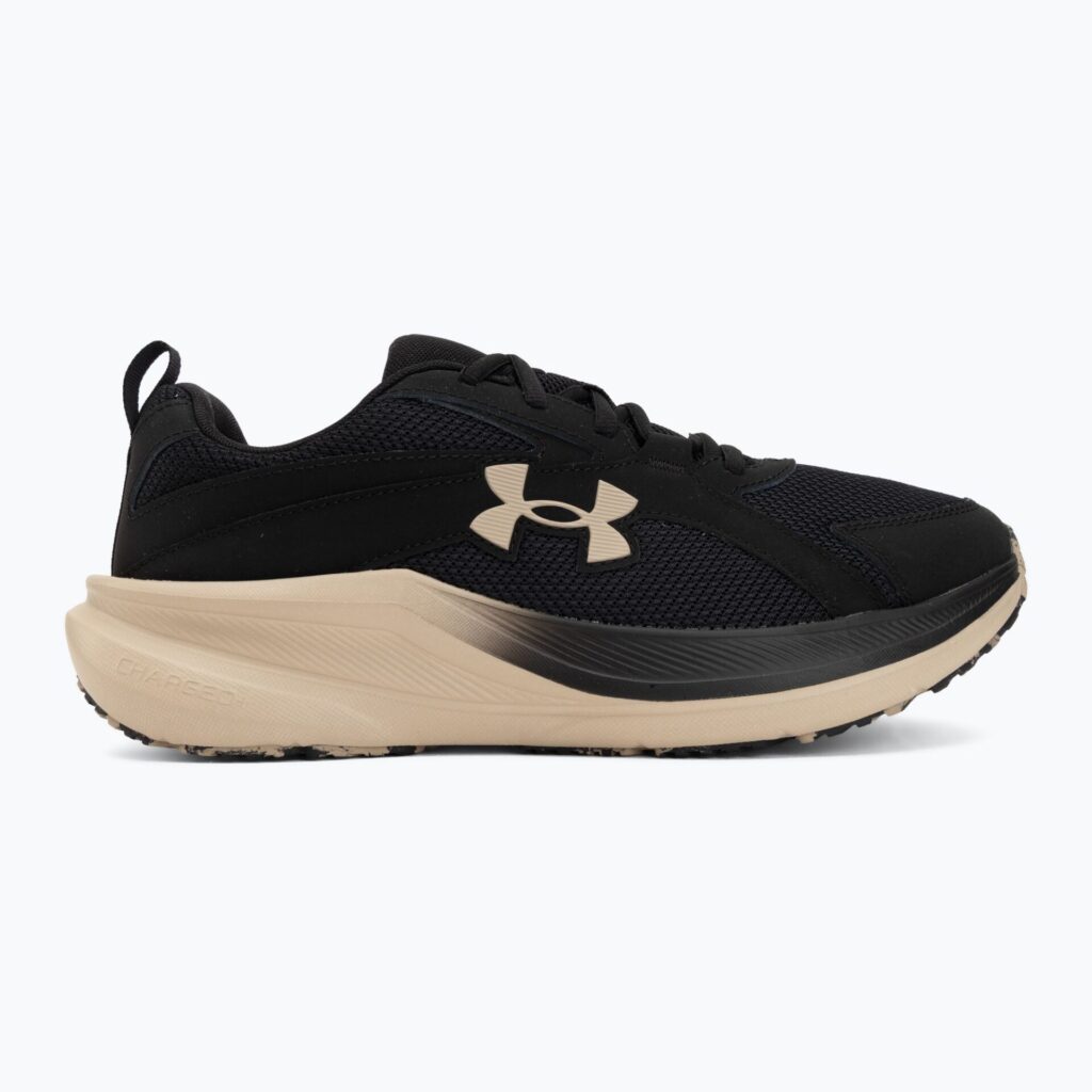 Кроссовки для бега мужские Under Armour Assert 11 black/city khaki/city khaki