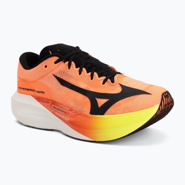 Кроссовки для бега Mizuno Hyperwarp Pure lava orange/black/lightning yellow