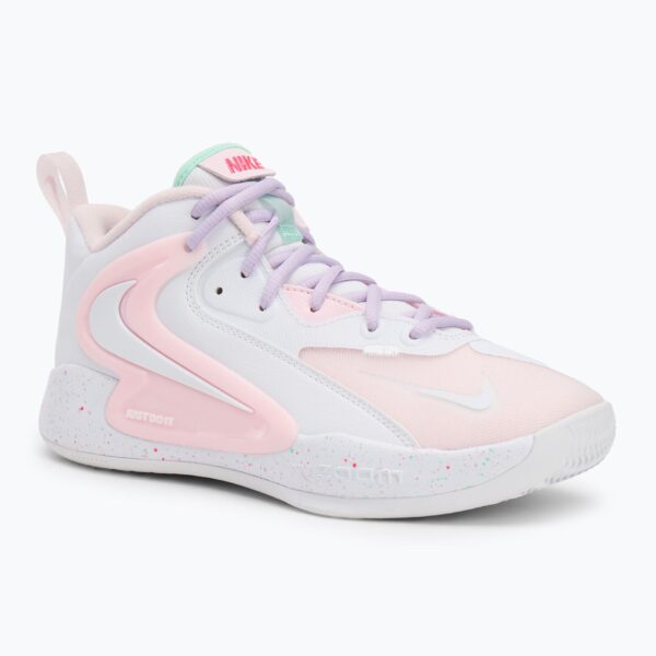 Волейбольные кроссовки Nike React Hyperset 2 SE white/hyper pink/mint foam/violet mist/pink foam