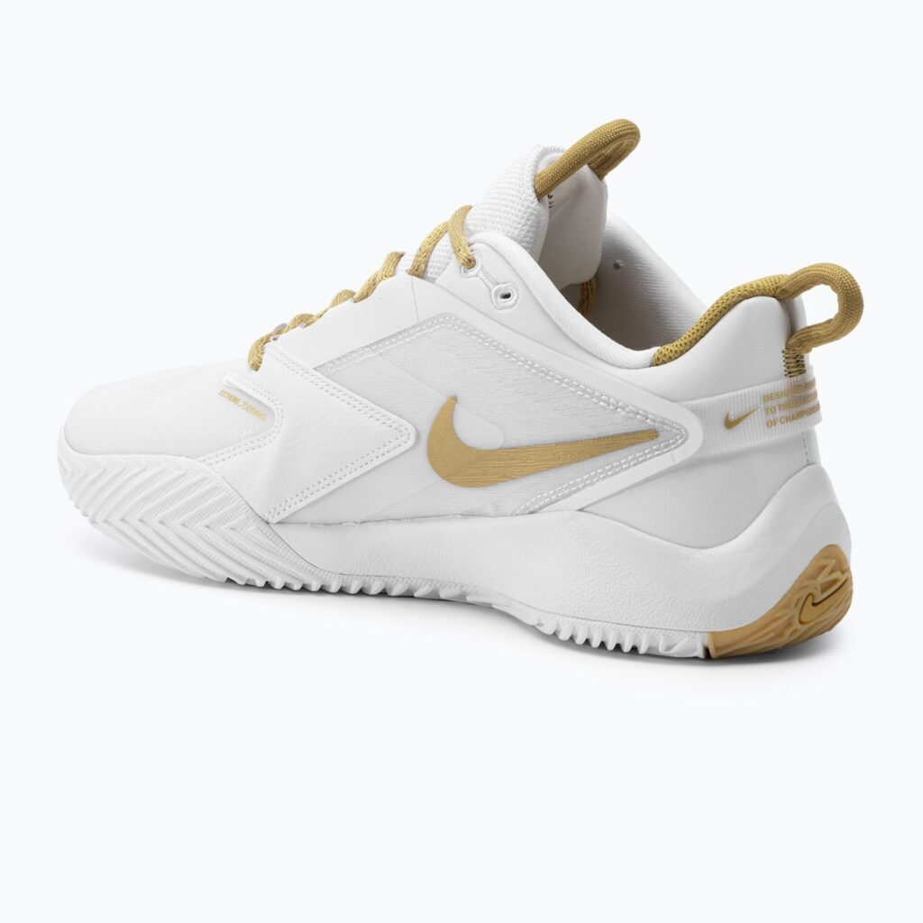Волейбольные кроссовки Nike Zoom Hyperace 3 white/mtlc gold-photon dust