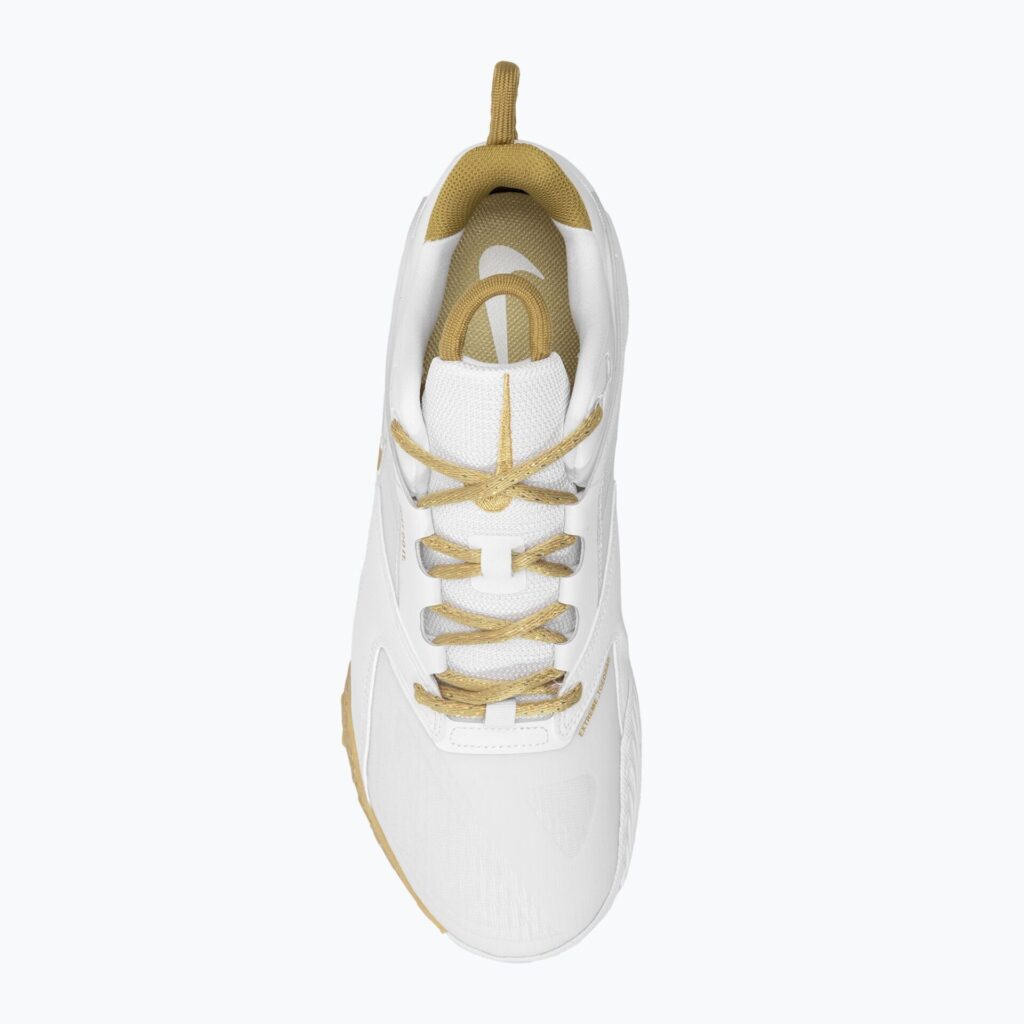 Волейбольные кроссовки Nike Zoom Hyperace 3 white/mtlc gold-photon dust