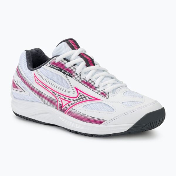 Женские Теннисные кроссовки Mizuno Break Shot 4 AC white/pink tetra/turbulence