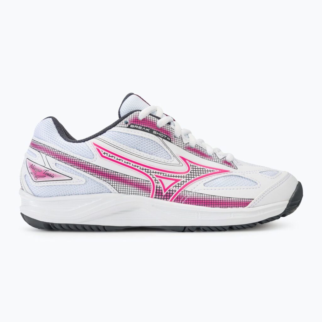 Женские Теннисные кроссовки Mizuno Break Shot 4 AC white/pink tetra/turbulence