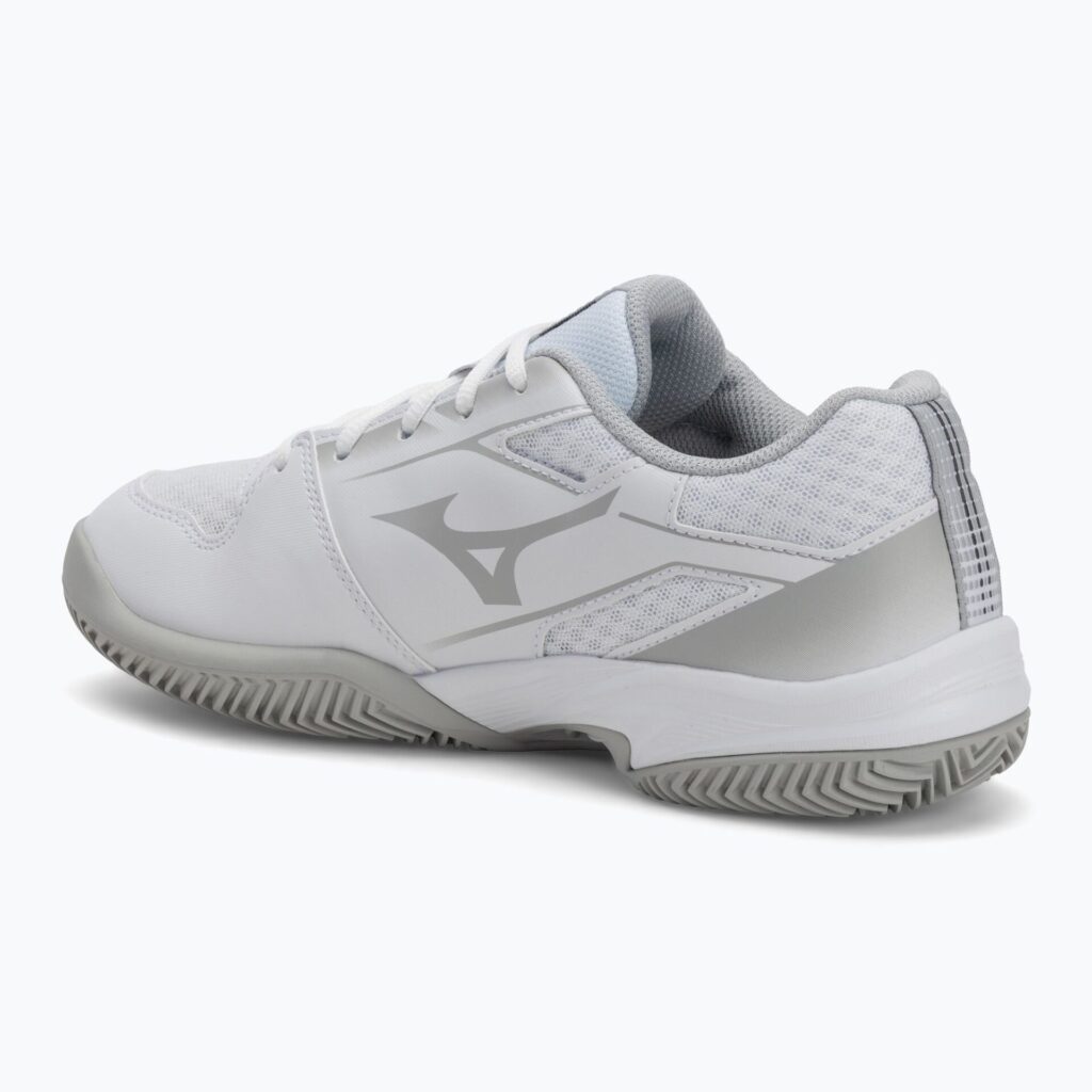 Женские теннисные кроссовки Mizuno Break Shot 5 CC white/ ultimate gray/ harbor mist