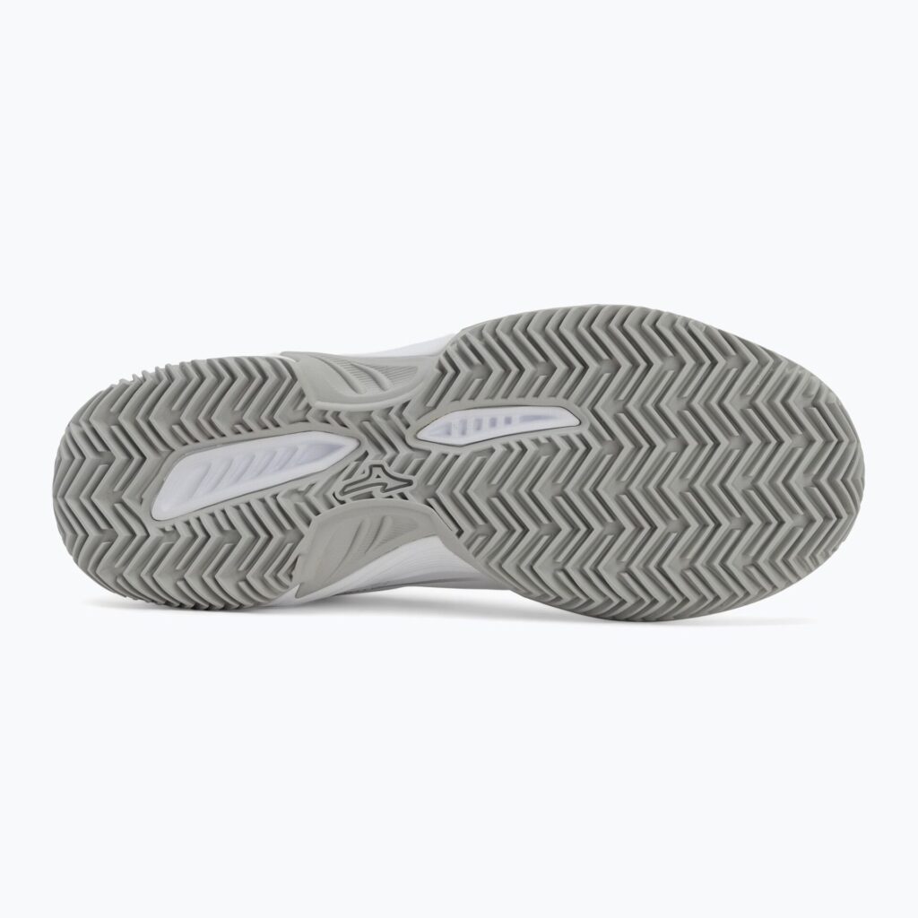 Женские теннисные кроссовки Mizuno Break Shot 5 CC white/ ultimate gray/ harbor mist