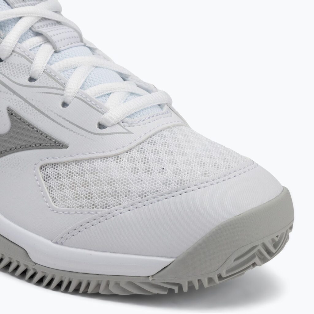 Женские теннисные кроссовки Mizuno Break Shot 5 CC white/ ultimate gray/ harbor mist