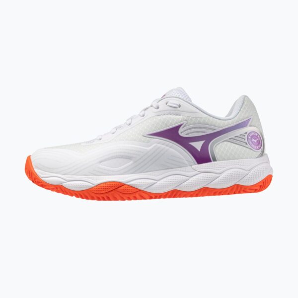 Теннисные кроссовки Mizuno Wave Enforce Court 2 CC white/dahlia/sunstone