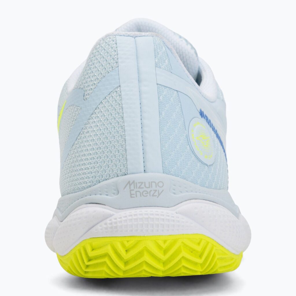 Женские теннисные кроссовки Mizuno Wave Enforce Court CC W ice water/lightning yellow/ancient