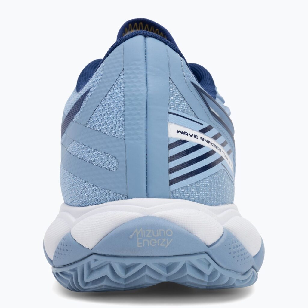 Женские теннисные кроссовки Mizuno Wave Enforce Tour 2 CC bel air blue/ white/ bellwether blue