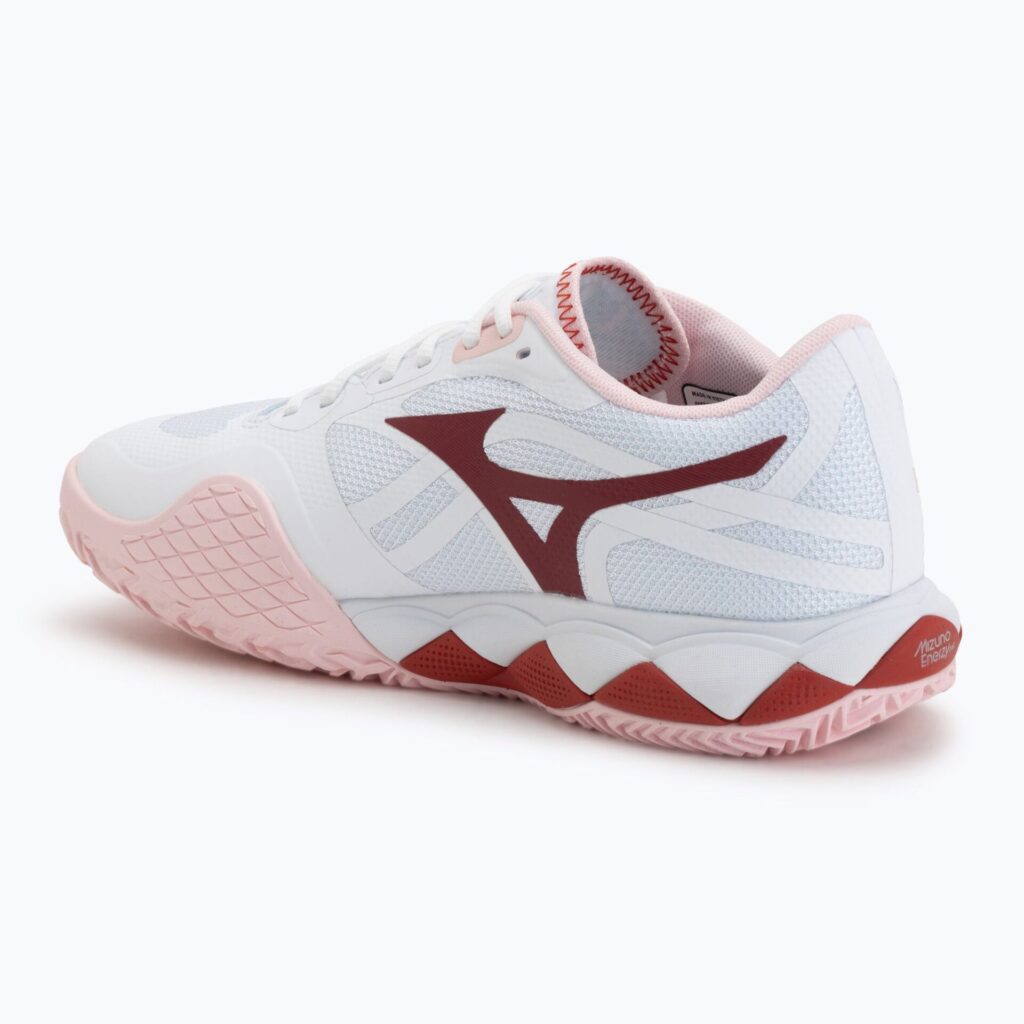 Женские теннисные кроссовки Mizuno Wave Enforce Tour 2 CC white/pinkesque/barbados/cherr