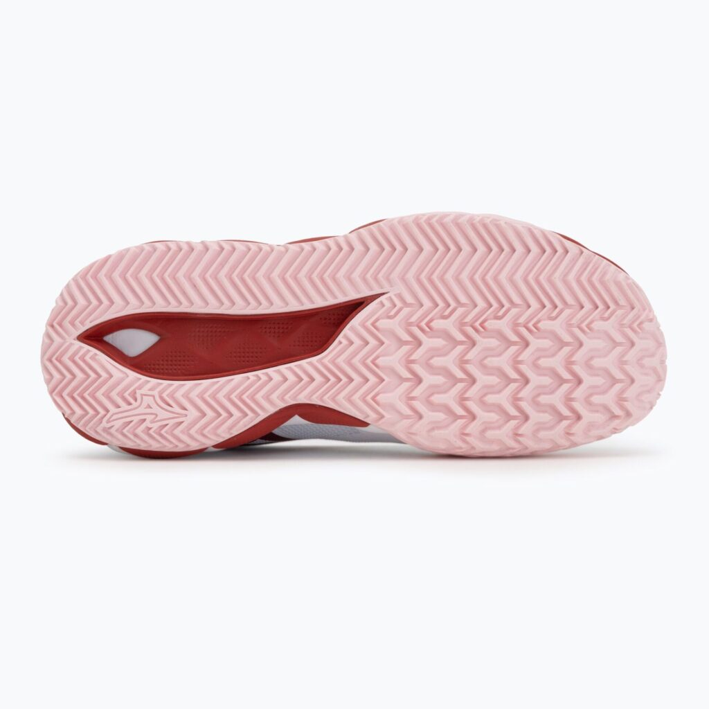 Женские теннисные кроссовки Mizuno Wave Enforce Tour 2 CC white/pinkesque/barbados/cherr