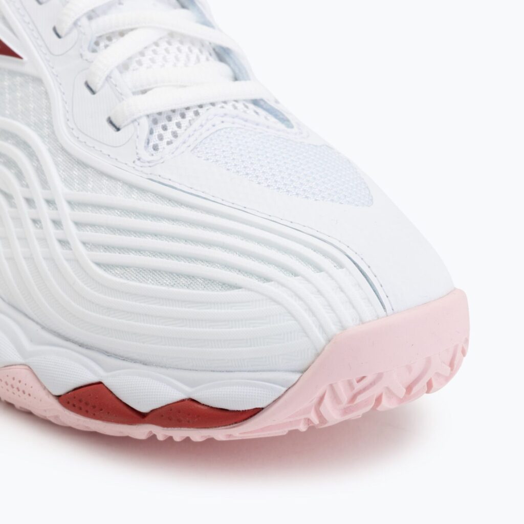 Женские теннисные кроссовки Mizuno Wave Enforce Tour 2 CC white/pinkesque/barbados/cherr