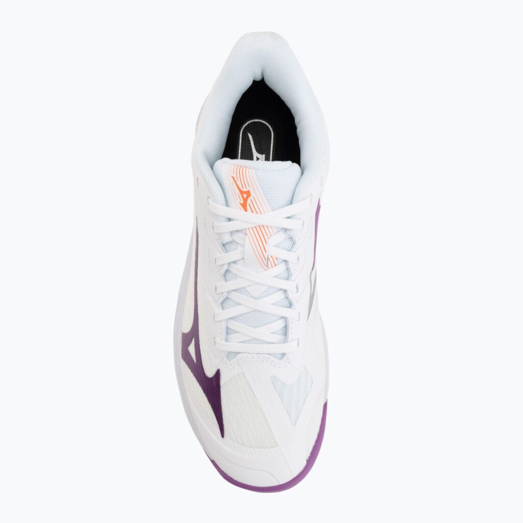 Женские теннисные кроссовки Mizuno Wave Exceed Court AC white/dahlia/lava orange