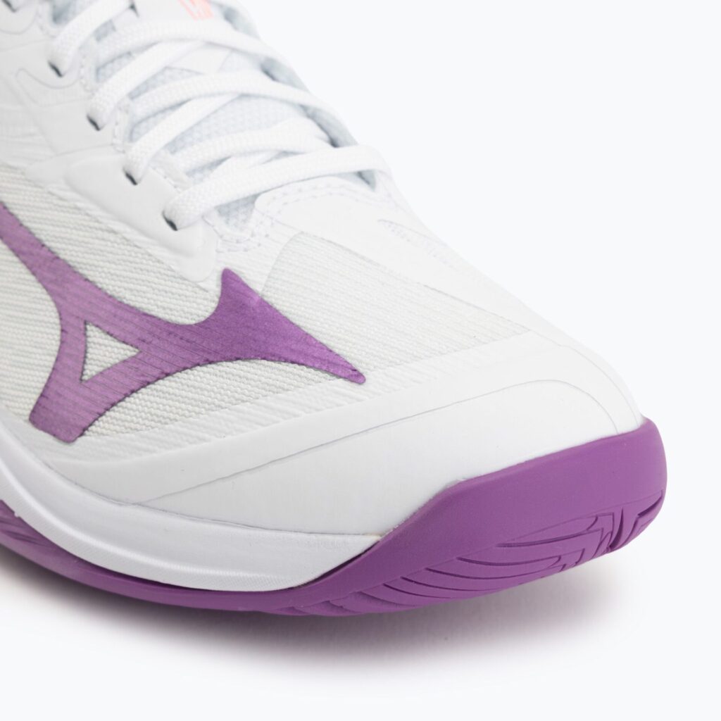Женские теннисные кроссовки Mizuno Wave Exceed Court AC white/dahlia/lava orange