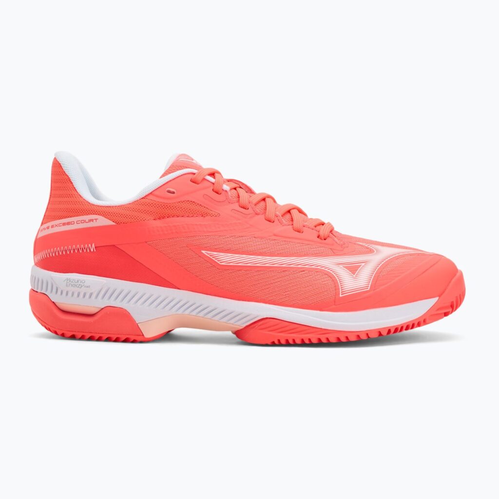 Женские теннисные кроссовки Mizuno Wave Exceed Court CC W calypso coral/white/barely pink