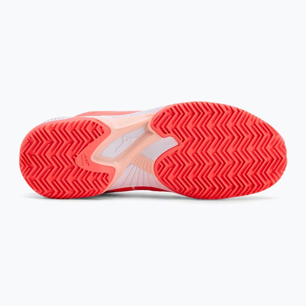 Женские теннисные кроссовки Mizuno Wave Exceed Court CC W calypso coral/white/barely pink