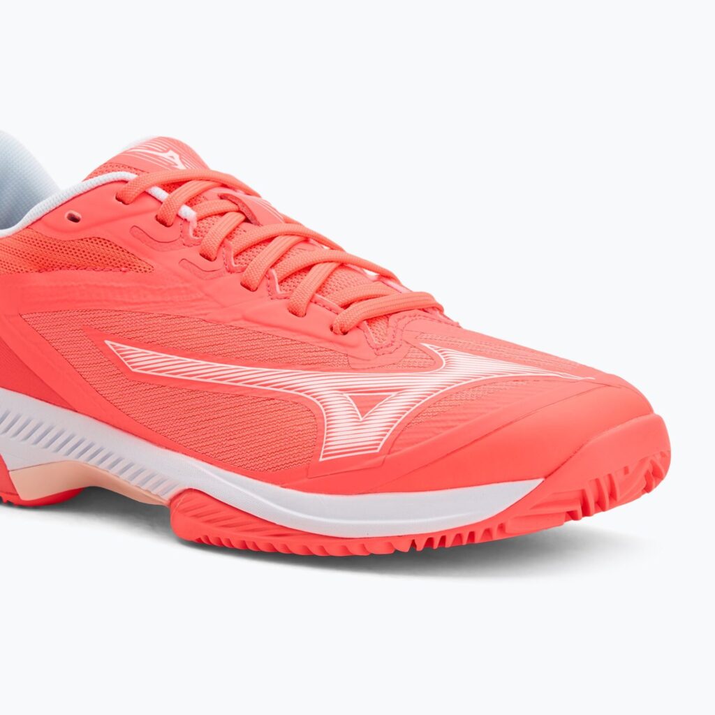 Женские теннисные кроссовки Mizuno Wave Exceed Court CC W calypso coral/white/barely pink
