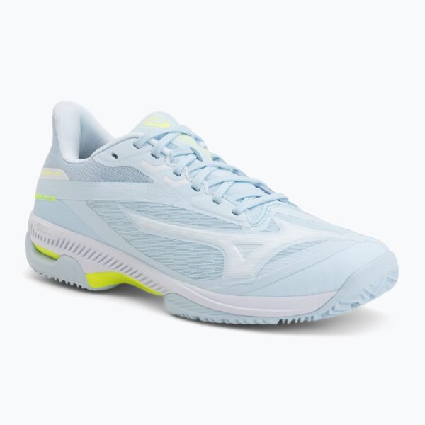 Женские теннисные кроссовки Mizuno Wave Exceed Court CC W ice water/lightning yellow/anc