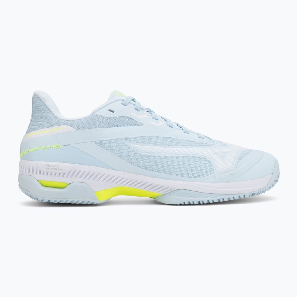 Женские теннисные кроссовки Mizuno Wave Exceed Court CC W ice water/lightning yellow/anc