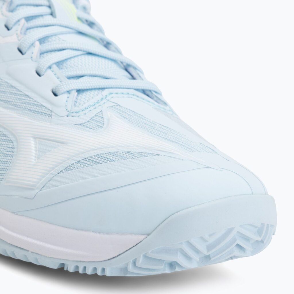 Женские теннисные кроссовки Mizuno Wave Exceed Court CC W ice water/lightning yellow/anc