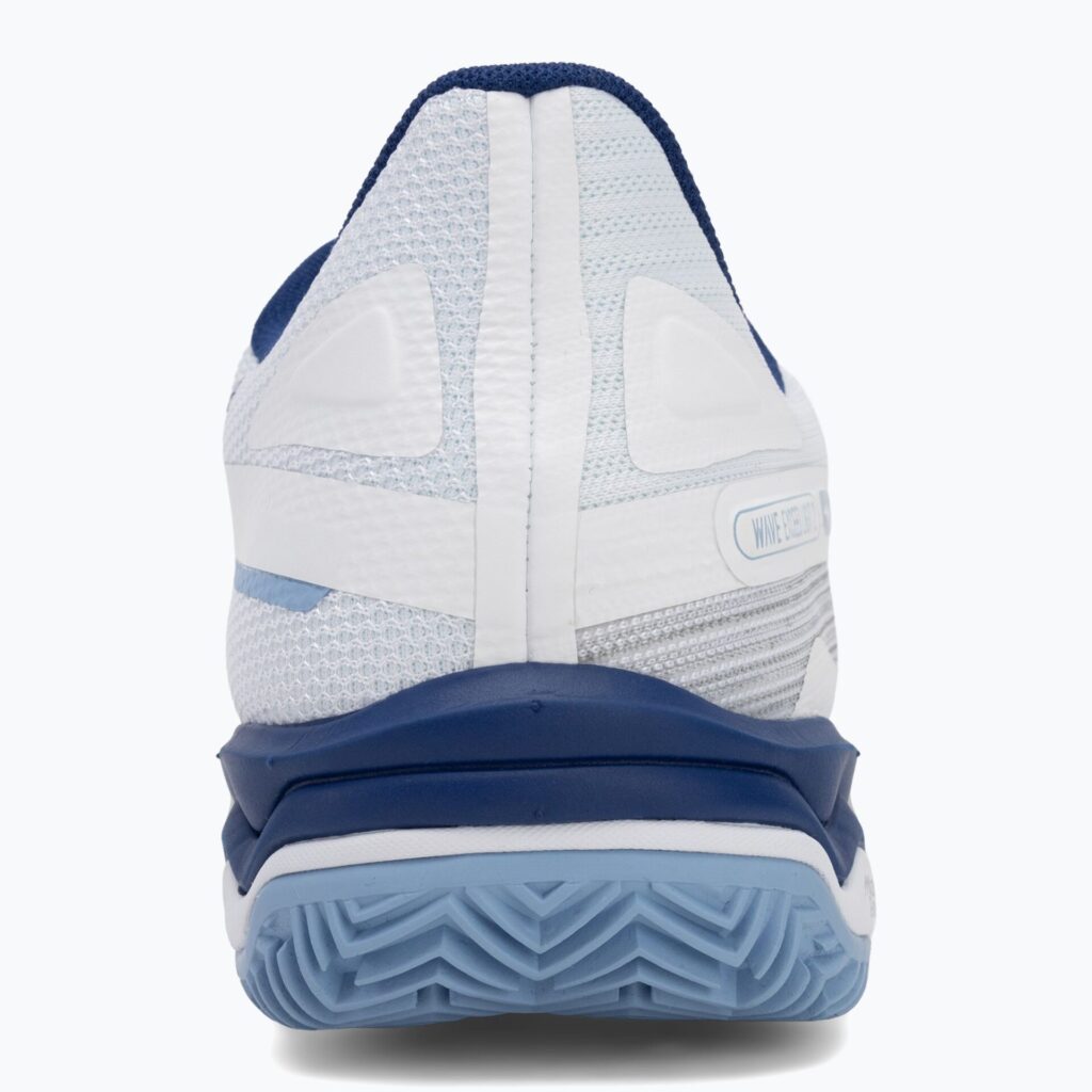 Женские Теннисные кроссовки Mizuno Wave Exceed Light 2 CC white/ bellwether blue/ bel air blue