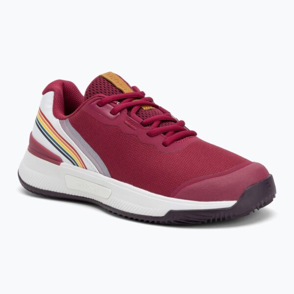 Теннисные кроссовки женские Wilson Intrigue Pro Clay W RG beaujolais/ white/ plum perfect