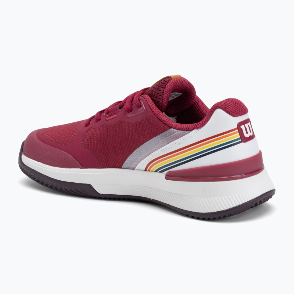 Теннисные кроссовки женские Wilson Intrigue Pro Clay W RG beaujolais/ white/ plum perfect