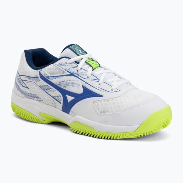 Теннисные кроссовки Mizuno Break Shot 5 CC white/dazzling blue/ lightning