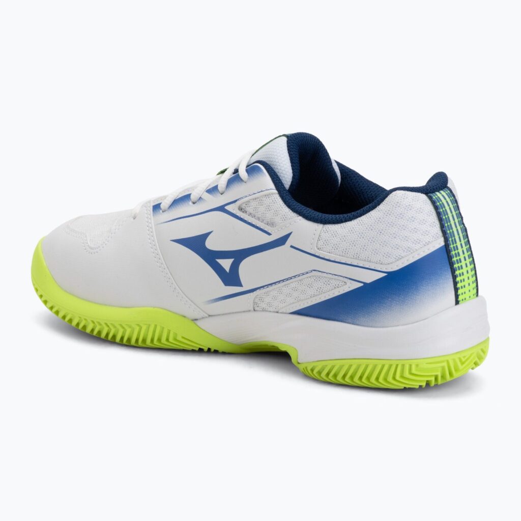 Теннисные кроссовки Mizuno Break Shot 5 CC white/dazzling blue/ lightning
