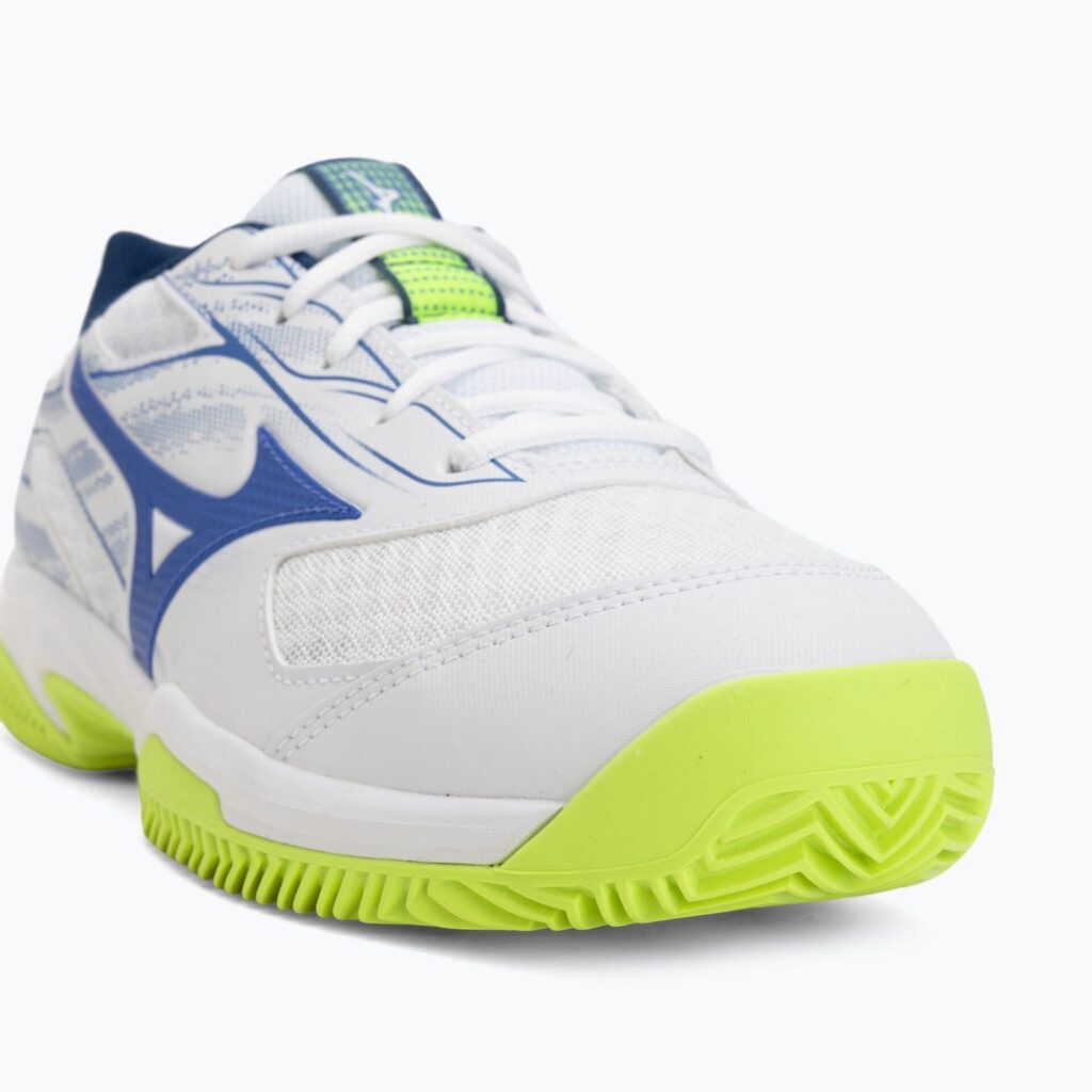 Теннисные кроссовки Mizuno Break Shot 5 CC white/dazzling blue/ lightning