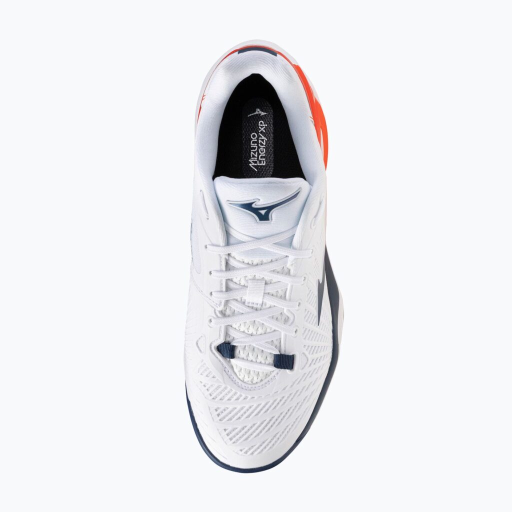 Теннисные кроссовки Mizuno Neo Ace CC white/insignia blue/orange