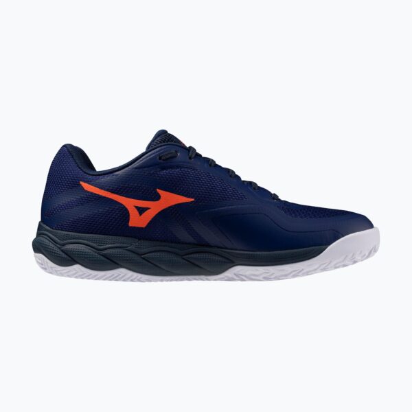 Теннисные кроссовки Mizuno Wave Enforce Court 2 CC beacon blue/lava orange/white