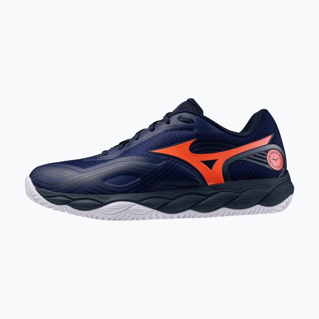 Теннисные кроссовки Mizuno Wave Enforce Court 2 CC beacon blue/lava orange/white
