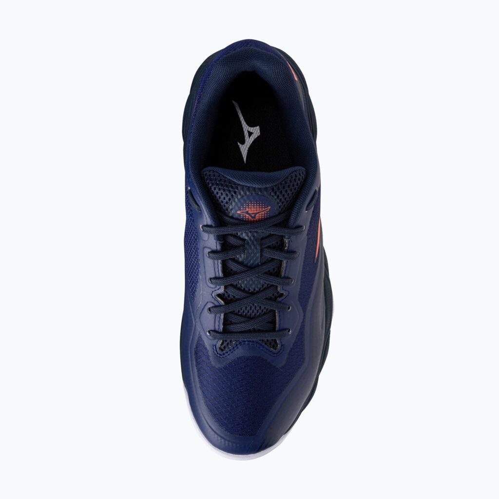 Теннисные кроссовки Mizuno Wave Enforce Court 2 CC beacon blue/lava orange/white