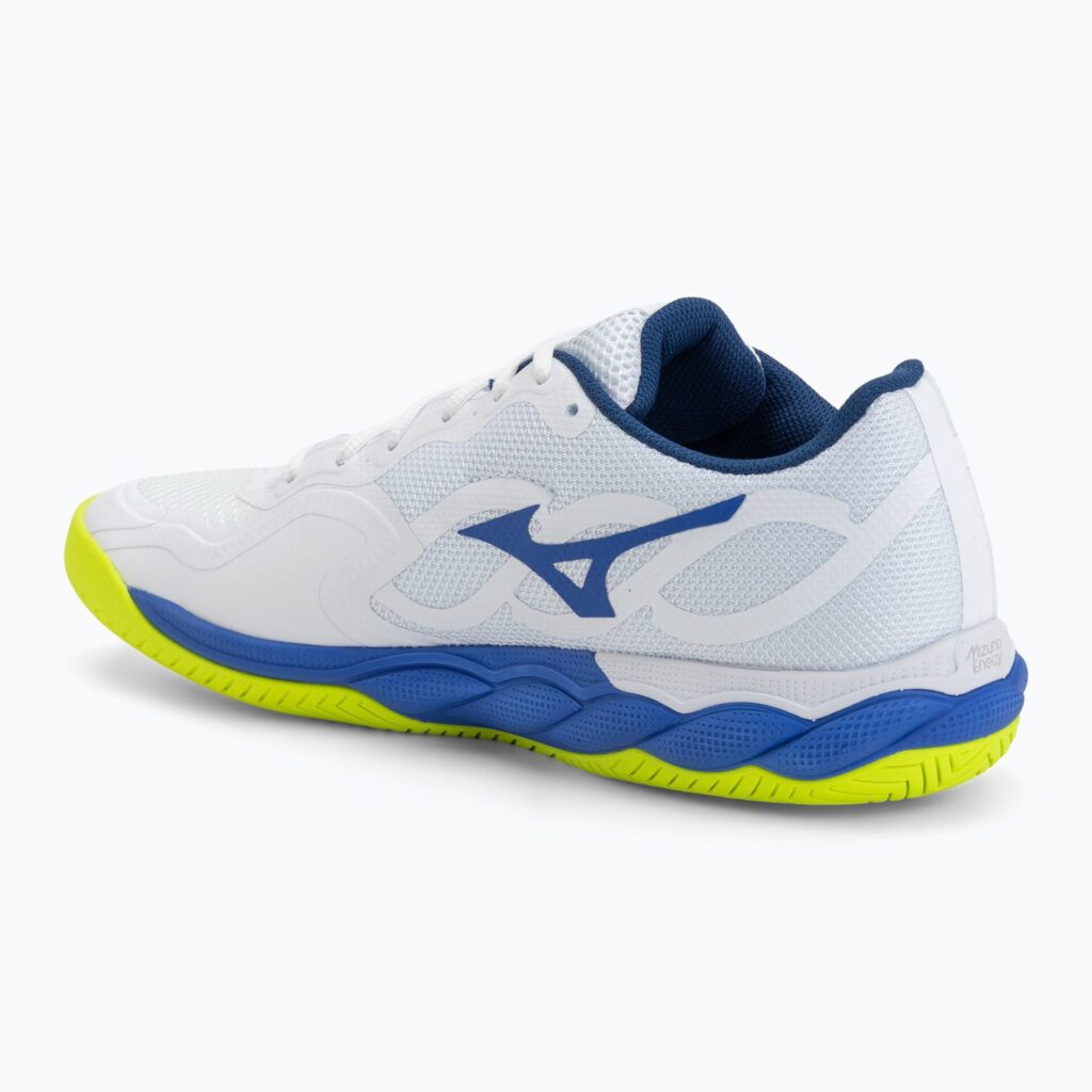 Теннисные кроссовки Mizuno Wave Enforce Court AC white/dazzling blue/ lightning