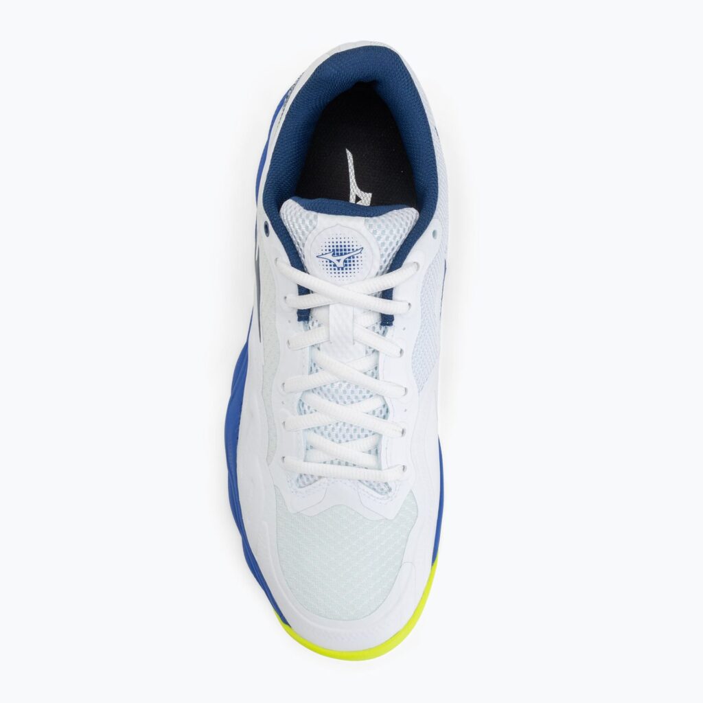 Теннисные кроссовки Mizuno Wave Enforce Court AC white/dazzling blue/ lightning