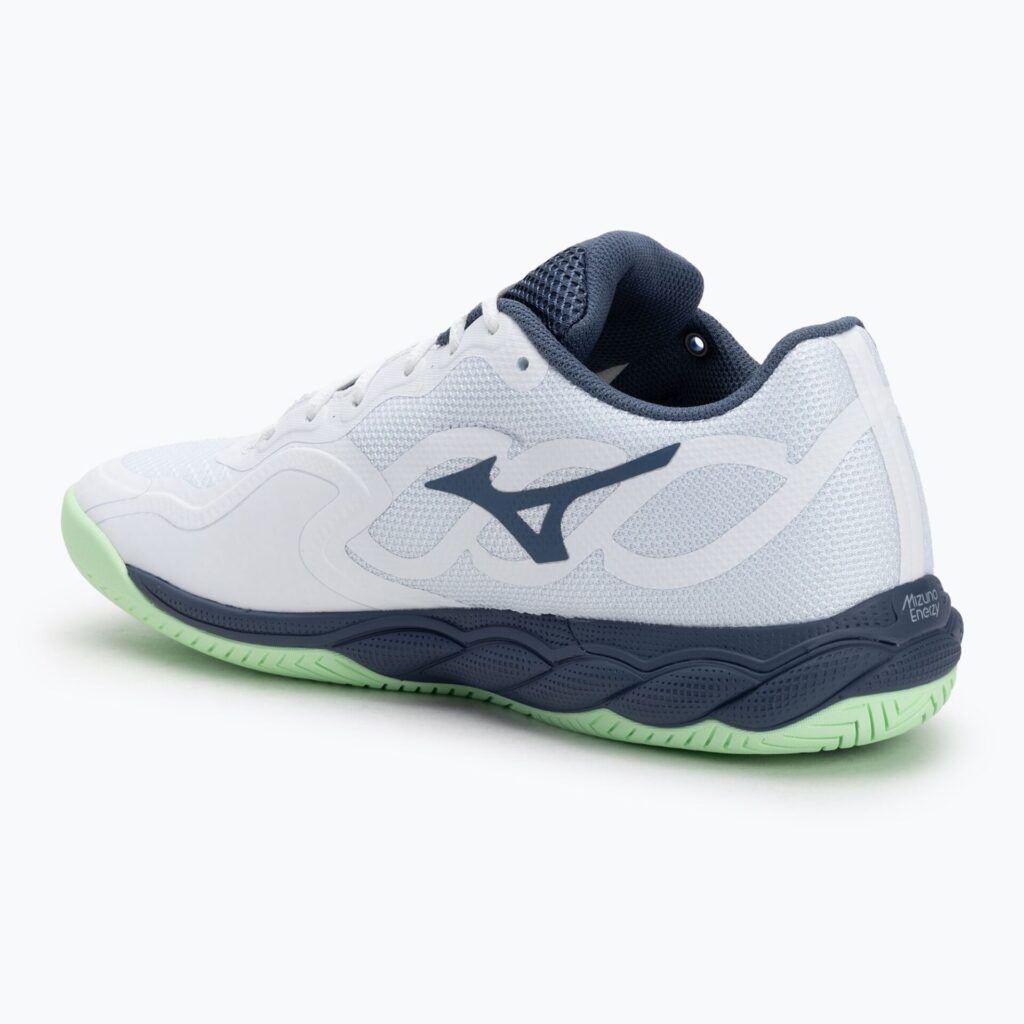 Теннисные кроссовки Mizuno Wave Enforce Court AC white/ vintage indigo/ neo mint