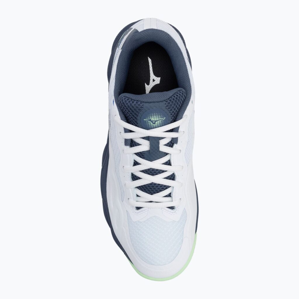 Теннисные кроссовки Mizuno Wave Enforce Court AC white/ vintage indigo/ neo mint