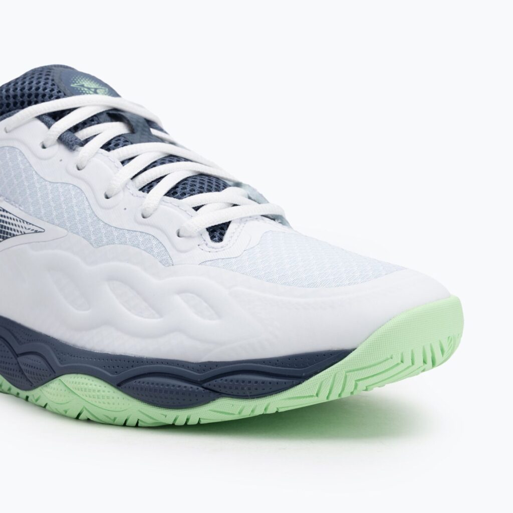 Теннисные кроссовки Mizuno Wave Enforce Court AC white/ vintage indigo/ neo mint