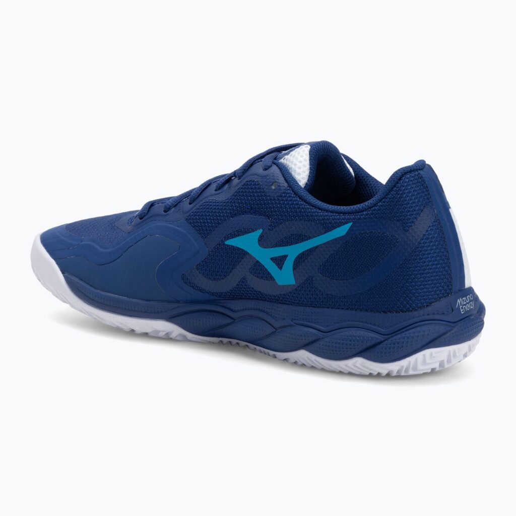 Теннисные кроссовки Mizuno Wave Enforce Court CC bellwether blue/ white/ fjord blue