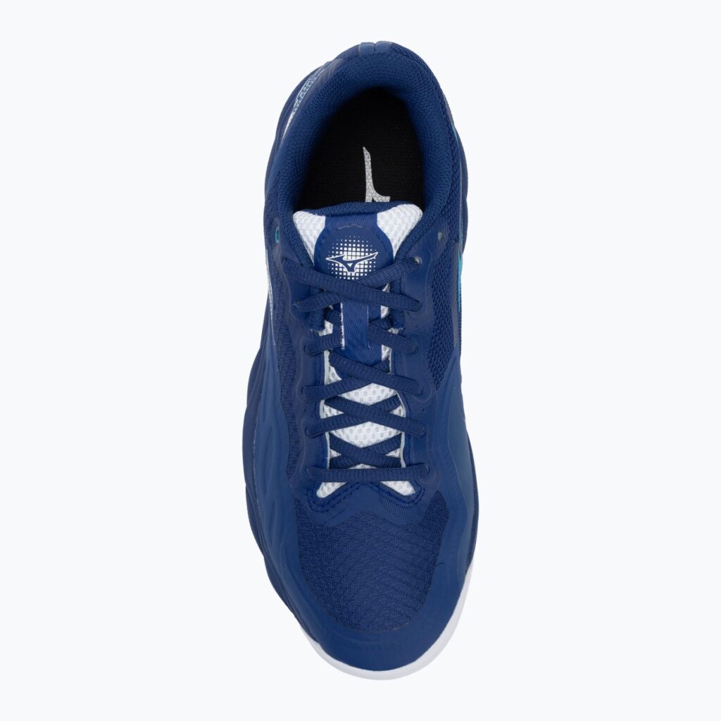 Теннисные кроссовки Mizuno Wave Enforce Court CC bellwether blue/ white/ fjord blue