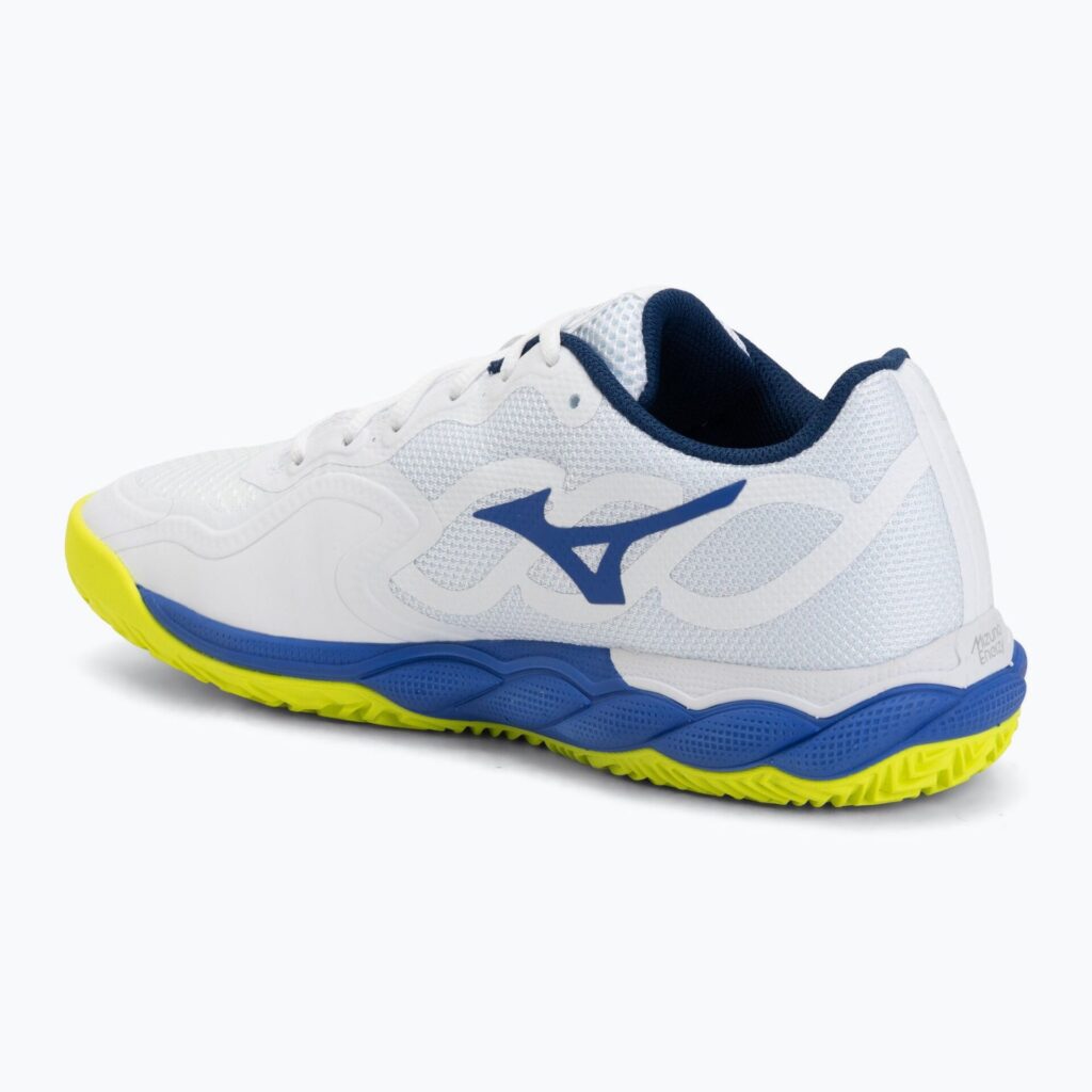 Теннисные кроссовки Mizuno Wave Enforce Court CC white/dazzling blue/ lightning