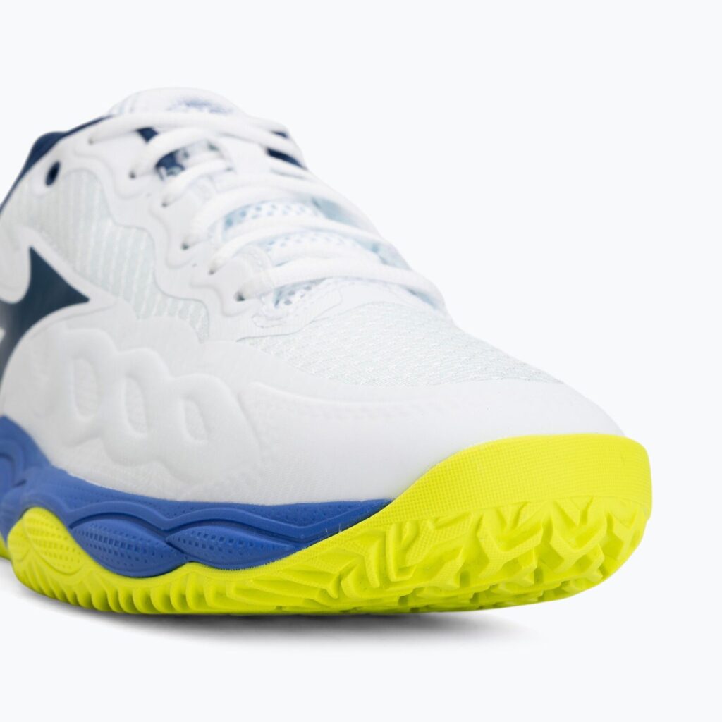 Теннисные кроссовки Mizuno Wave Enforce Court CC white/dazzling blue/ lightning