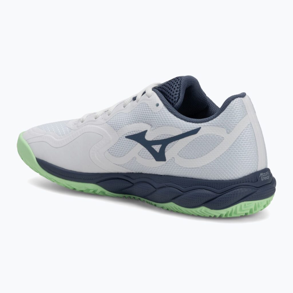 Теннисные кроссовки Mizuno Wave Enforce Court CC white/ vintage indigo/ neo mint