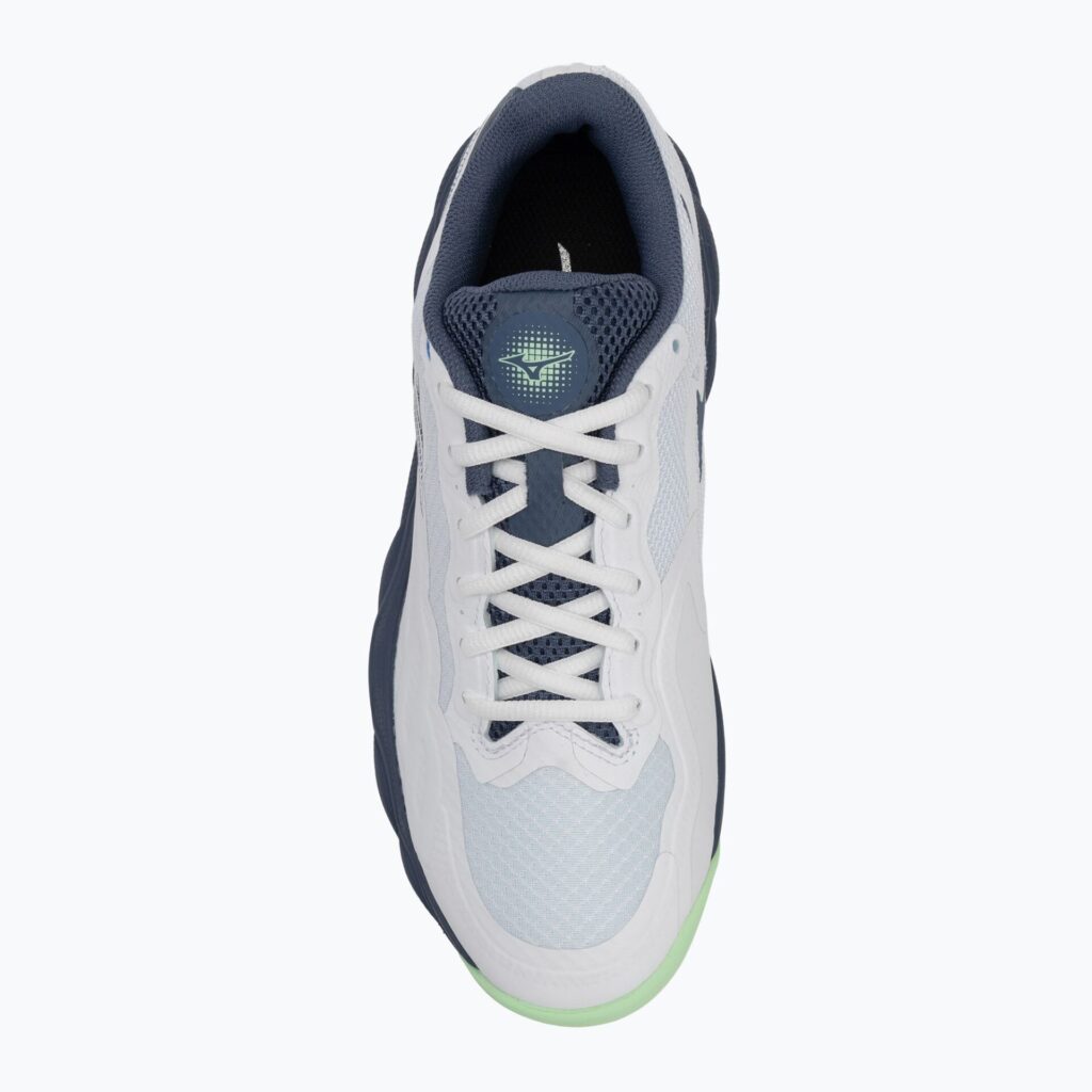 Теннисные кроссовки Mizuno Wave Enforce Court CC white/ vintage indigo/ neo mint