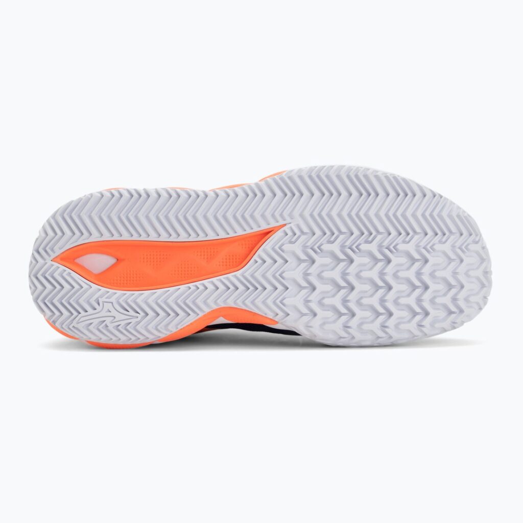 Теннисные кроссовки Mizuno Wave Enforce Tour 2 CC beacon blue/white/lava orange