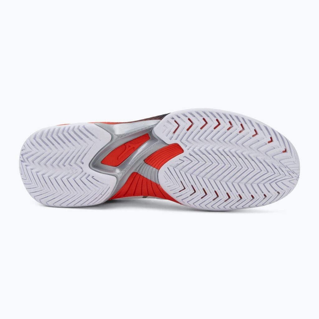 Теннисные кроссовки Mizuno Wave Exceed Court AC white/insignia blue/orange