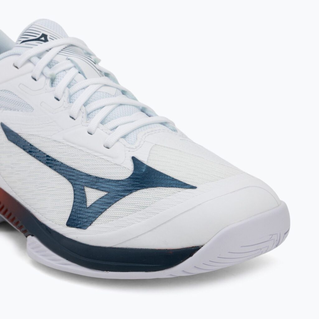 Теннисные кроссовки Mizuno Wave Exceed Court AC white/insignia blue/orange