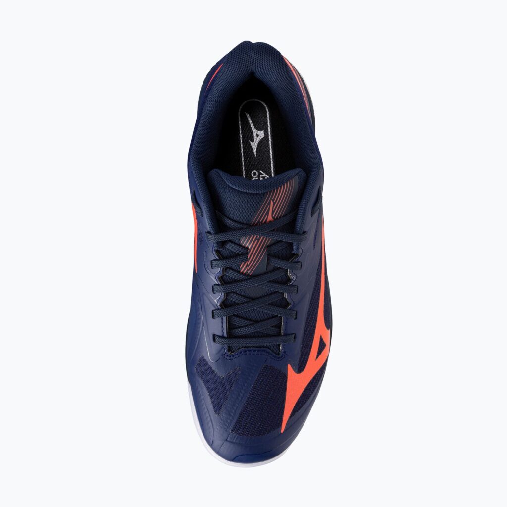 Теннисные кроссовки Mizuno Wave Exceed Court CC beacon blue/lava orange/white